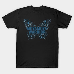 Moyamoya Disease Awareness Butterfly Support Ribbon T-Shirt